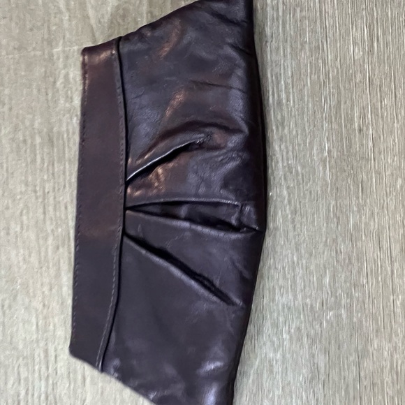 Lauren merkin metallic leather evening clutch bag bronze - Picture 4 of 8